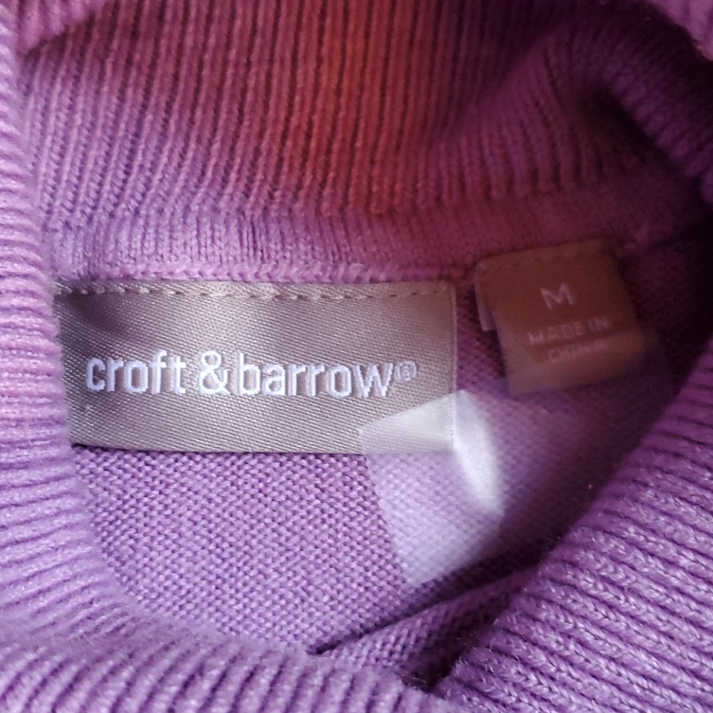 Croft & Barrow Turtle Neck Sweater - Picture 4 of 5